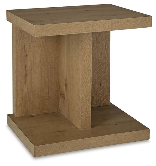 Brinstead - Chair Side End Table - Light Brown - R&R Furniture Gallery (Fountain Valley, CA)