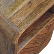 Lille - Mini Curved Nightstand - Oak - R&R Furniture Gallery (Fountain Valley, CA)