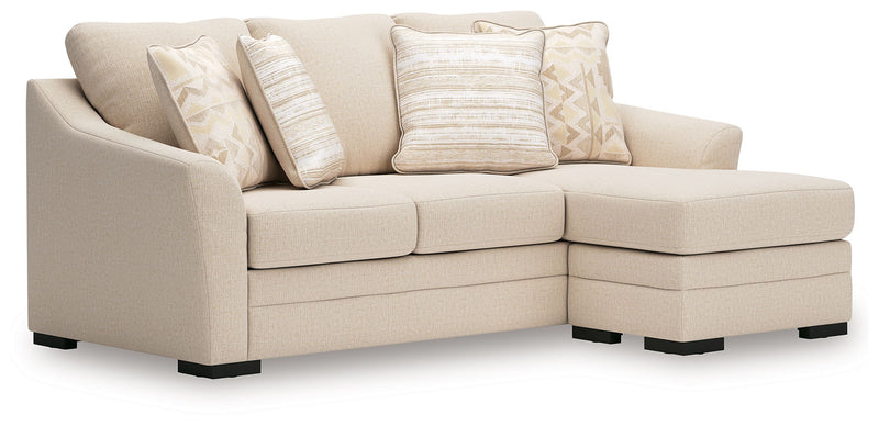 Lango - Queen Sofa Chaise Sleeper - Jute - R&R Furniture Gallery (Fountain Valley, CA)