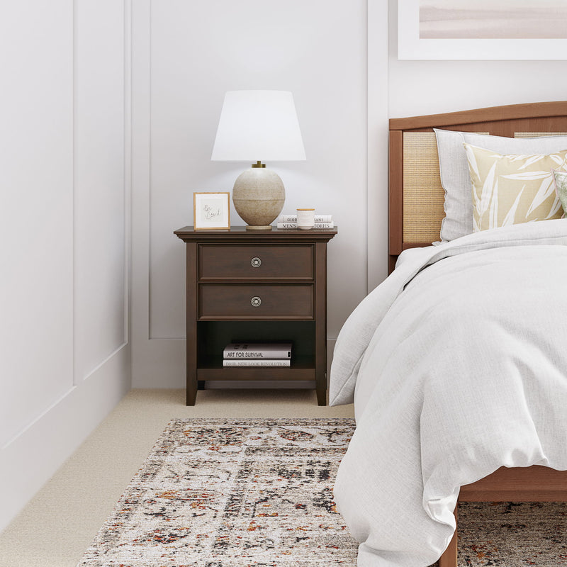 Amherst - Bedside Table - Russet Brown - R&R Furniture Gallery (Fountain Valley, CA)