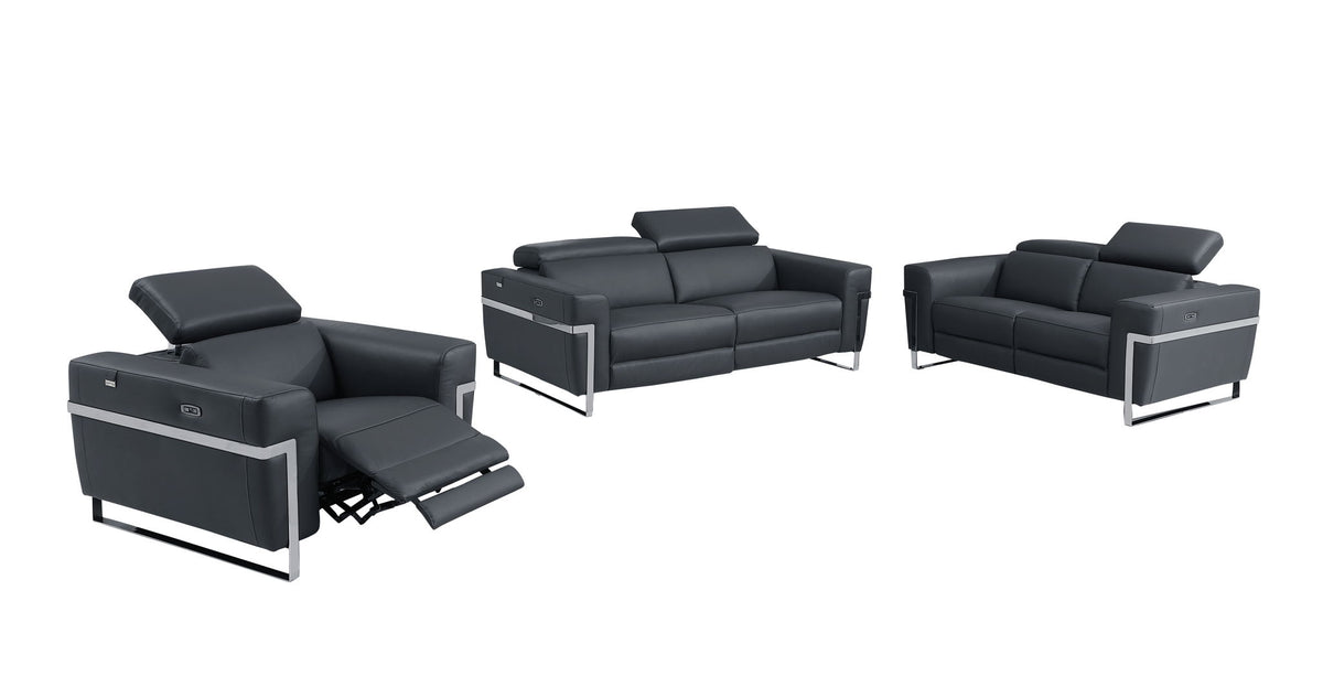 990 - Power Reclining Set With Power Headrest - R&R Furniture Gallery (Fountain Valley, CA)