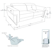 990 - Power Reclining Sofa With Power Headrest - R&R Furniture Gallery (Fountain Valley, CA)