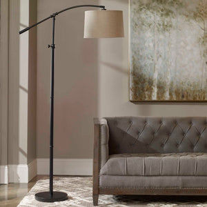 Floor Arc Lamp - Rubbed Bronze