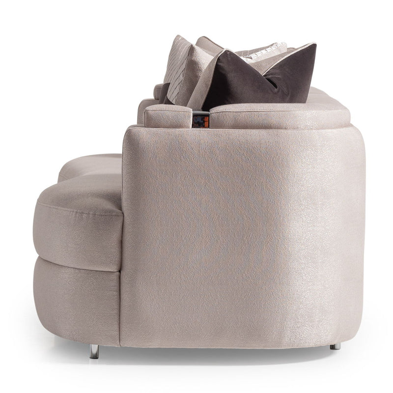 Carmela - Sofa - Zinc / Silver - R&R Furniture Gallery (Fountain Valley, CA)