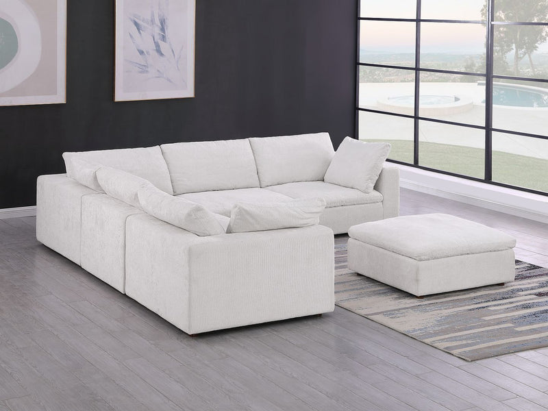 1100 - 6-Piece L-Shaped Sectional - Pearl