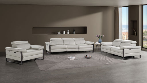 1246 - Modular Power Triple Reclining Sofa, Loveseat, And Chair Set With Power Headrests - R&R Furniture Gallery (Fountain Valley, CA)