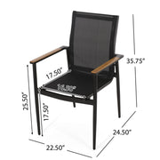 Barrister - Dining Chair (Set of 2) - Black / Natural - R&R Furniture Gallery (Fountain Valley, CA)