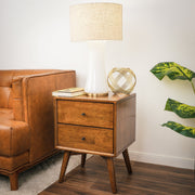 Cascade - Lamp Base Table Lamp - Beige / Gold / White - R&R Furniture Gallery (Fountain Valley, CA)
