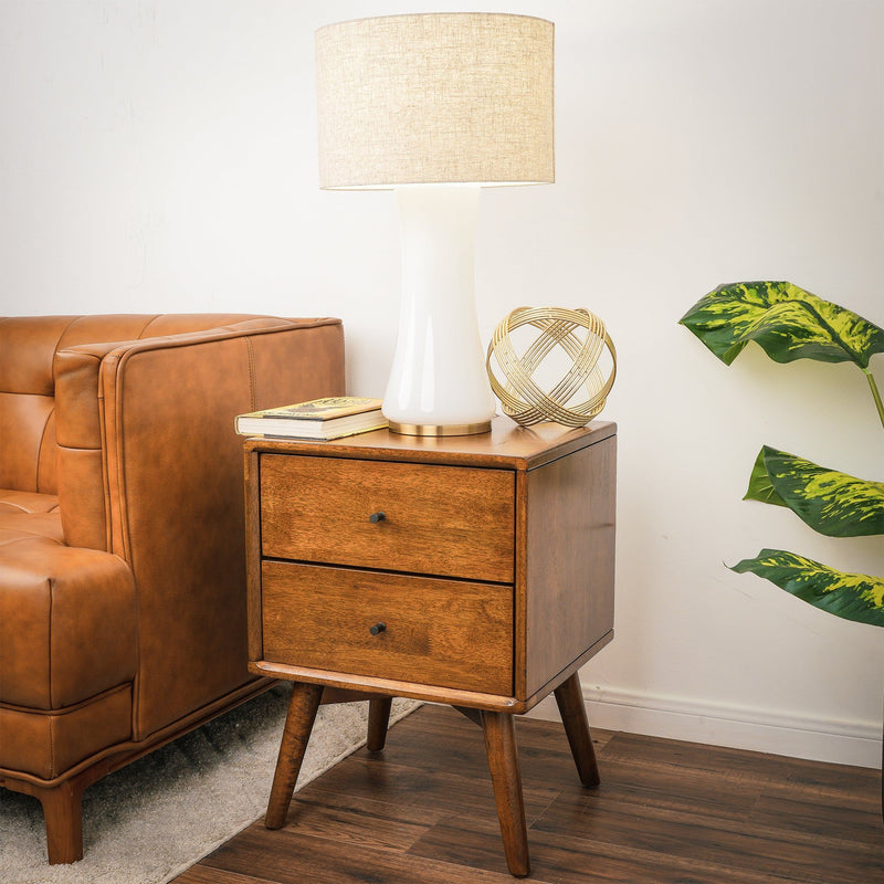 Cascade - Lamp Base Table Lamp - Beige / Gold / White - R&R Furniture Gallery (Fountain Valley, CA)