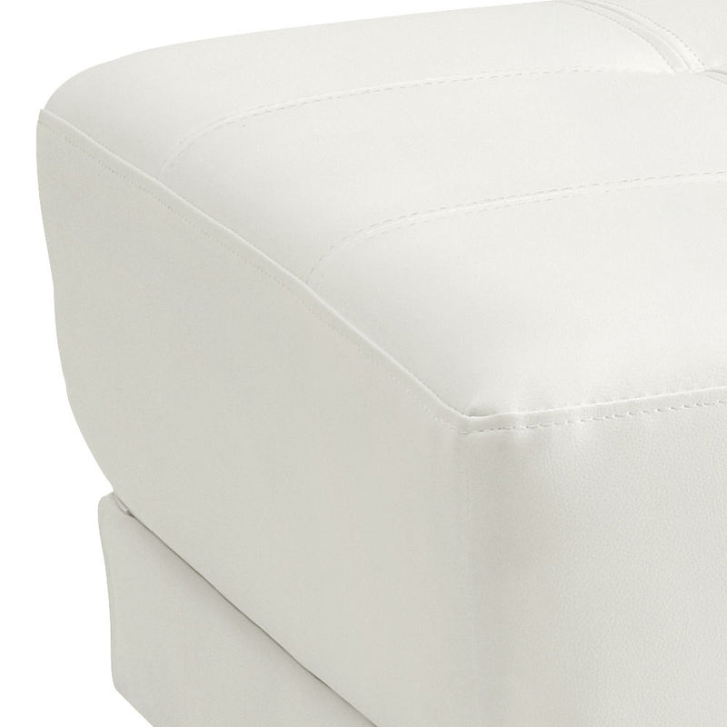 Contemporary upholstered Ottoman from Glory Furniture, stylish living room accent with soft fabric and modern design.