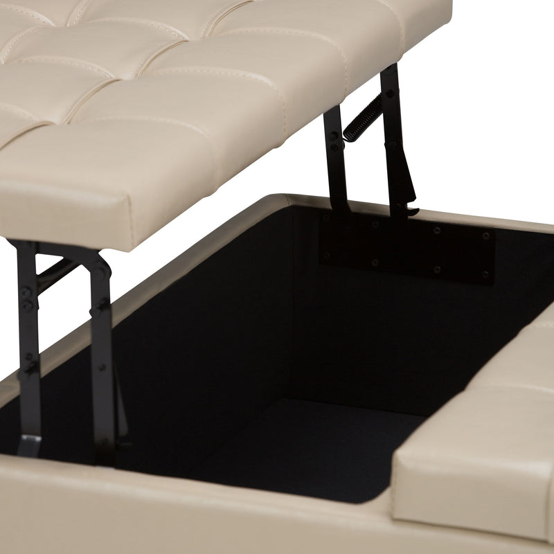 Harrison - Upholstered Coffee Table Storage Ottoman - R&R Furniture Gallery (Fountain Valley, CA)