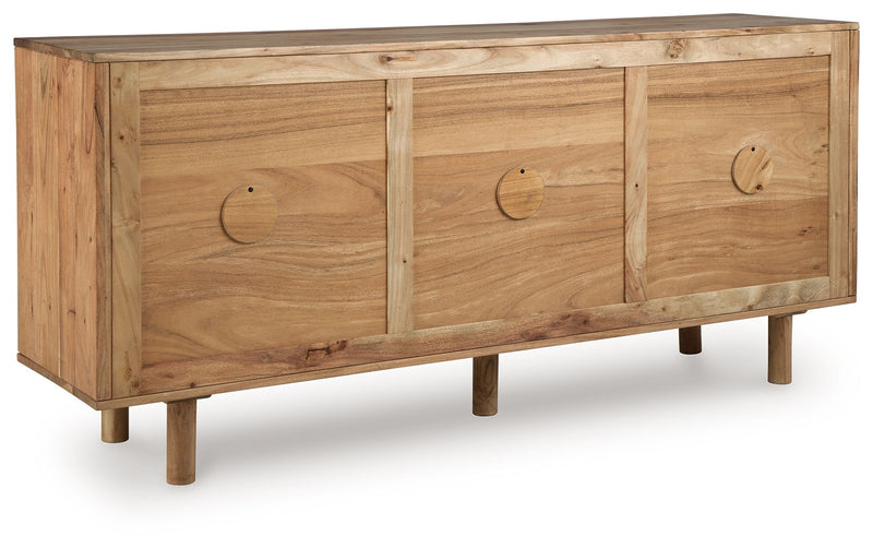 Adway - Accent Cabinet - Natural Brown - R&R Furniture Gallery (Fountain Valley, CA)
