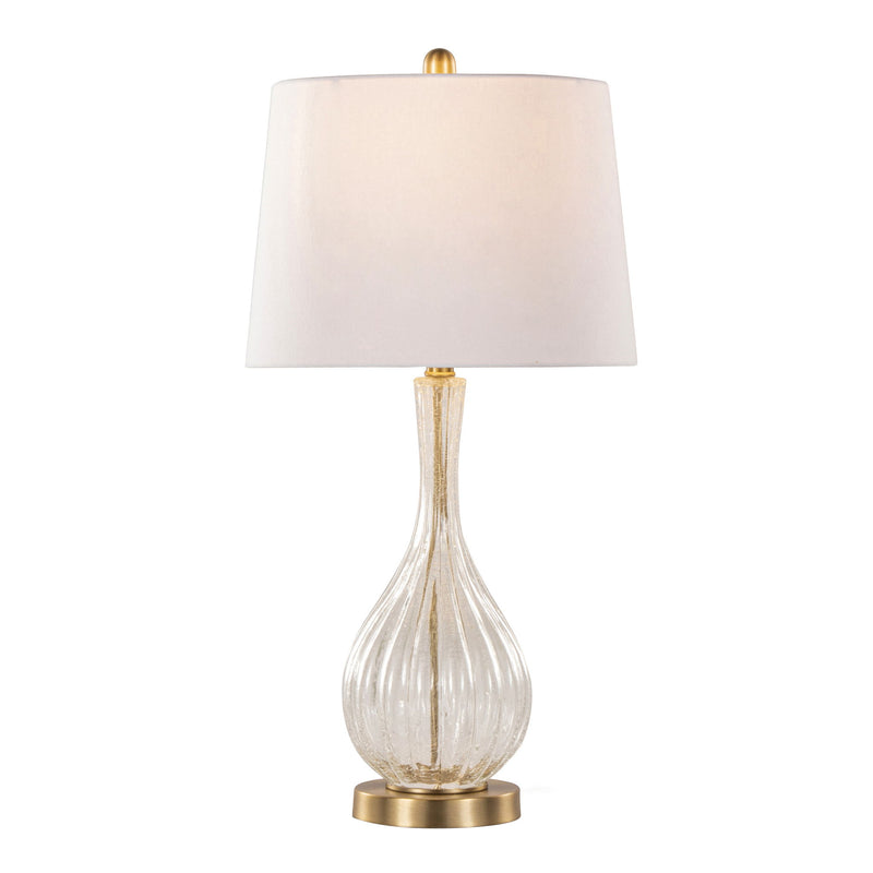 Set of two Lumi Source Jenny contemporary table lamps with sleek, modern design and neutral-colored shades on wooden bases.