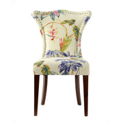 Paradise - Upholstered Accent Chair Printed On - Off-White Floral - R&R Furniture Gallery (Fountain Valley, CA)
