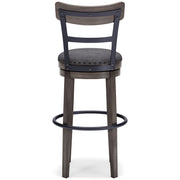 Caitbrook - Tall UPH Swivel Barstool - Gray - R&R Furniture Gallery (Fountain Valley, CA)