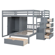 Bunk Bed With Wardrobe, Drawers - R&R Furniture Gallery (Fountain Valley, CA)