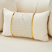 Sassani - Loveseat - Crepe / Gold - R&R Furniture Gallery (Fountain Valley, CA)