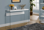 Accent Console Table For Entryway, Glossy Spacious Surface - R&R Furniture Gallery (Fountain Valley, CA)