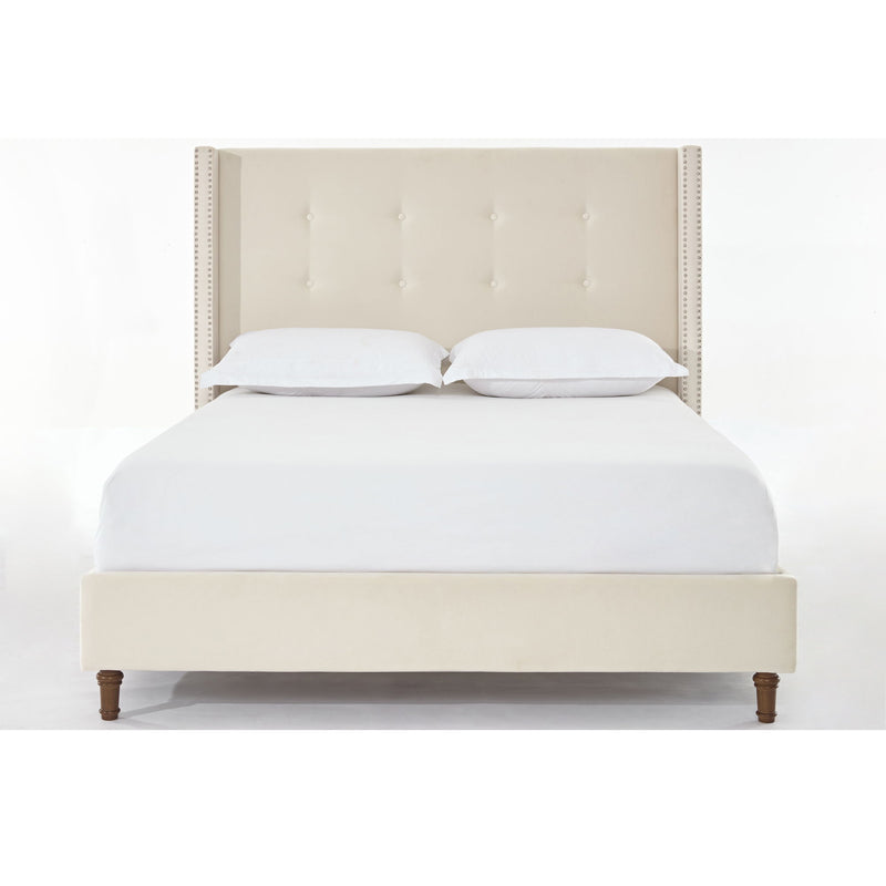 Peyton - Upholstered Bed With 54" High Headboard, Traditional Hand Buttoned Tufting - R&R Furniture Gallery (Fountain Valley, CA)