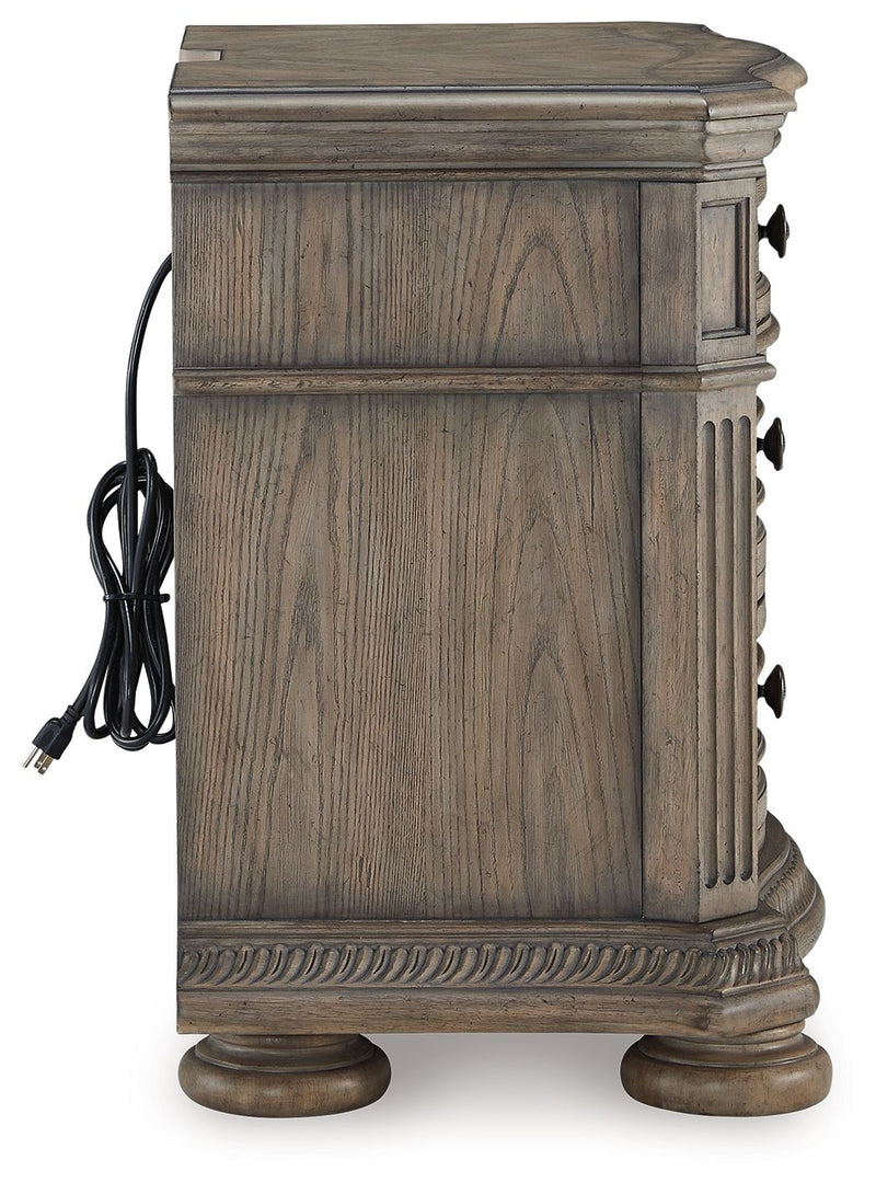 Ardenfield - Three Drawer Night Stand - Light Brown - R&R Furniture Gallery (Fountain Valley, CA)