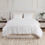 Classic Home Beaumont 3-piece duvet set with matching covers and shams in a stylish, modern design for a cozy bedroom feel.