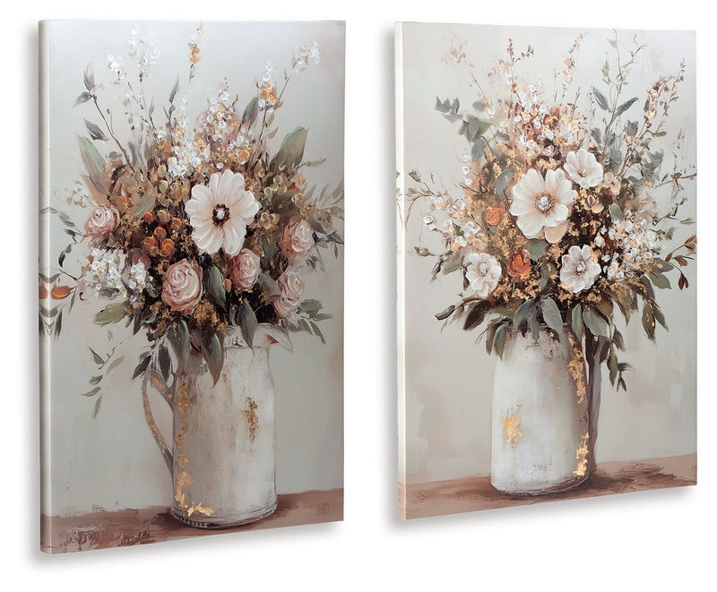Faisaldon - Wall Art Set (Set of 2) - Multi - R&R Furniture Gallery (Fountain Valley, CA)