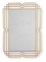 Claybrook - Accent Mirror - Gold Finish - R&R Furniture Gallery (Fountain Valley, CA)