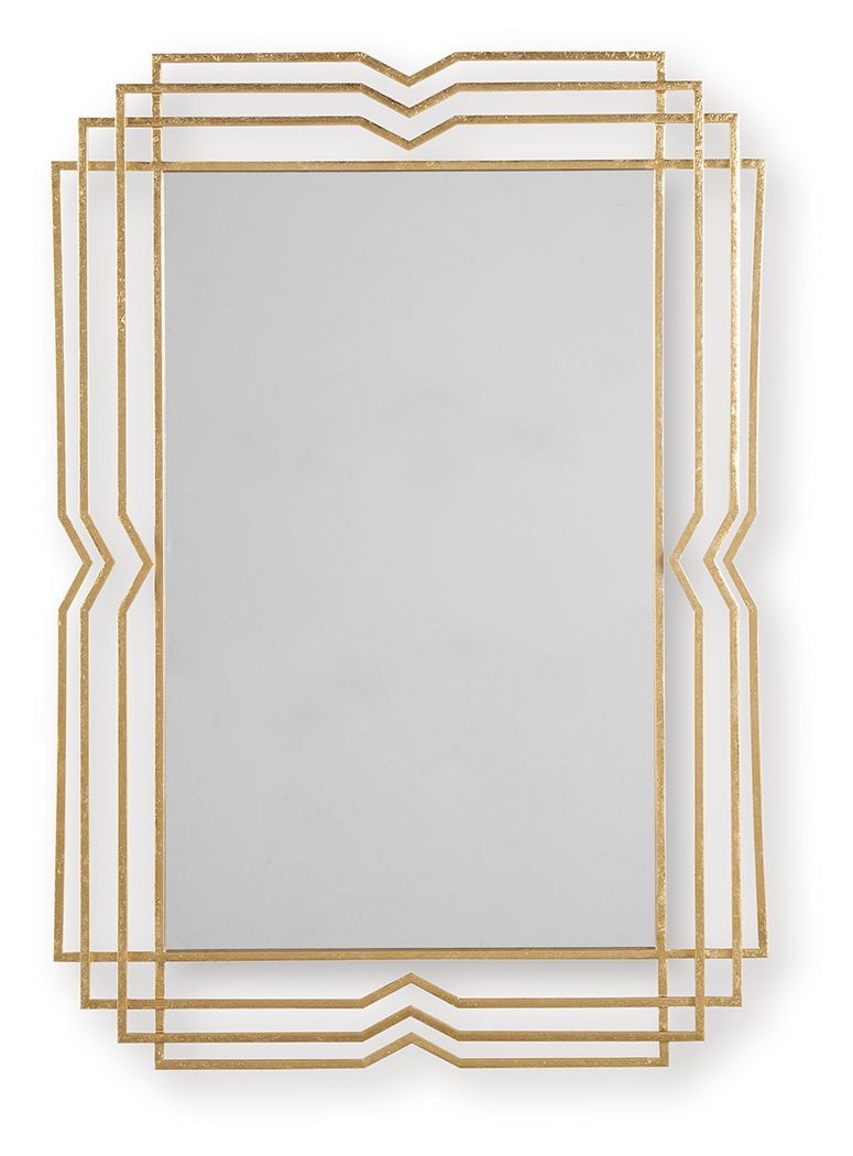 Claybrook - Accent Mirror - Gold Finish - R&R Furniture Gallery (Fountain Valley, CA)