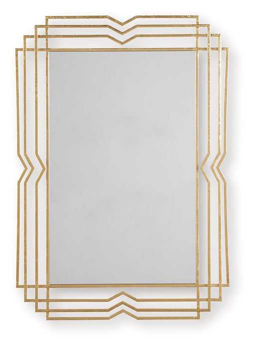 Claybrook - Accent Mirror - Gold Finish - R&R Furniture Gallery (Fountain Valley, CA)