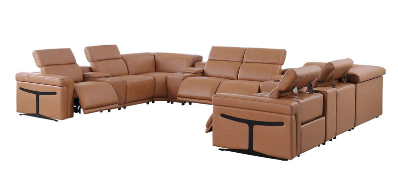 1126 - 12-Piece U-Shaped Sectional Sofa In With 4 Power Recliners & Power Headrests