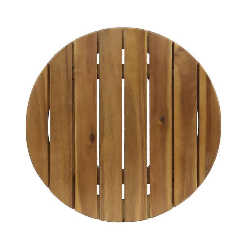 Outdoor Acacia Wood Side Table With Weather Resistance - R&R Furniture Gallery (Fountain Valley, CA)