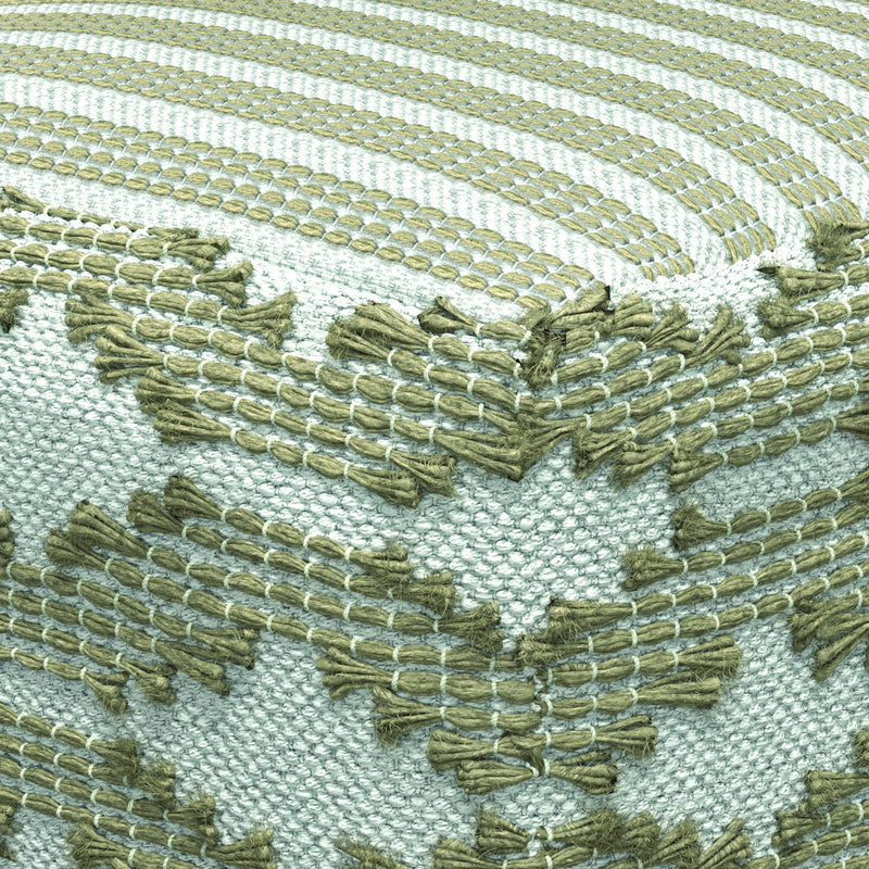 Rowan - Square Pouf Ottoman - Natural - R&R Furniture Gallery (Fountain Valley, CA)
