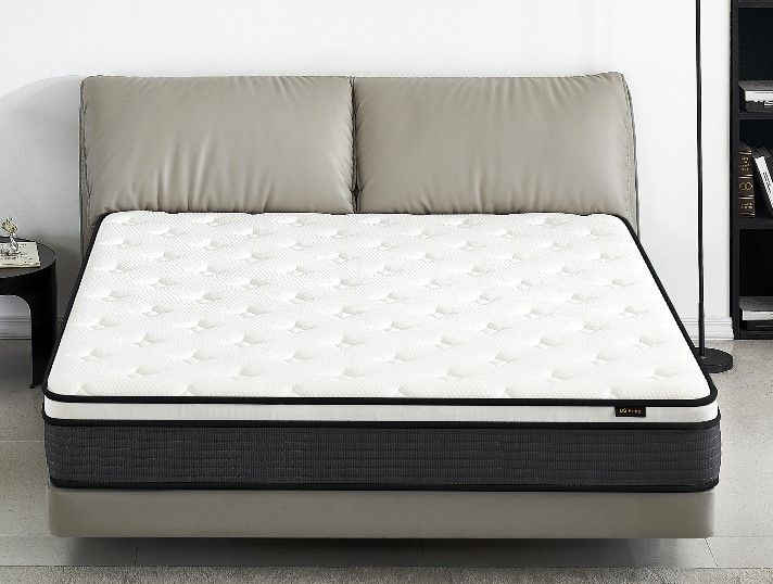 10" Hybrid Pillow Top Mattress A Box With Breathable And Hypoallergenic Design, Medium Firm For Lumbar Support - R&R Furniture Gallery (Fountain Valley, CA)