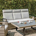 Antigua - Sofa, Gun Metal/Brown/Gray
