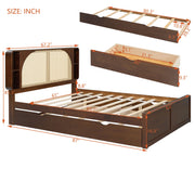 Headboard Bed With 2 Drawers And Trundle - R&R Furniture Gallery (Fountain Valley, CA)