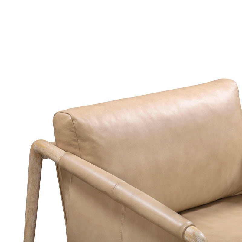 Chakka - Genuine Leather Accent Chair - R&R Furniture Gallery (Fountain Valley, CA)