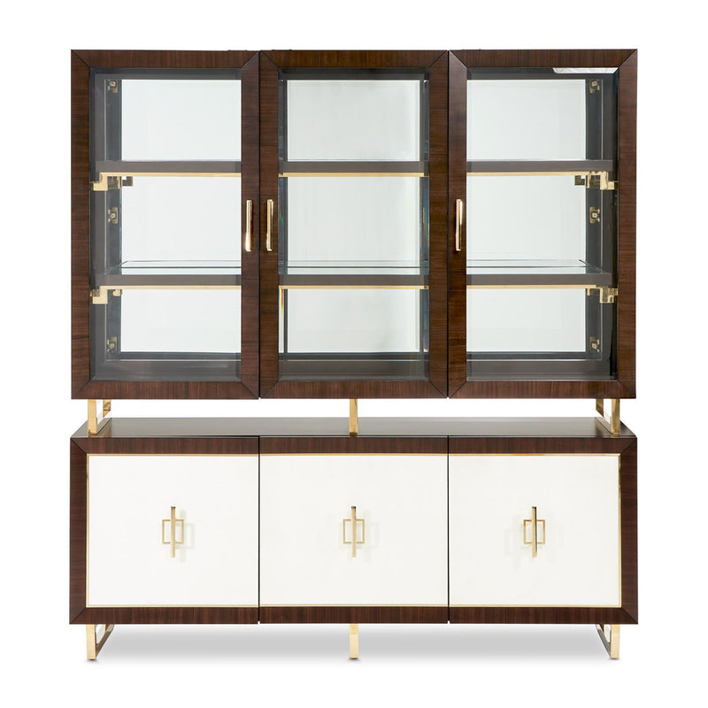Belmont Place - China Cabinet - Espresso - R&R Furniture Gallery (Fountain Valley, CA)