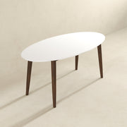 Ada - Mid-Century Modern Style Oval Dining Table - R&R Furniture Gallery (Fountain Valley, CA)