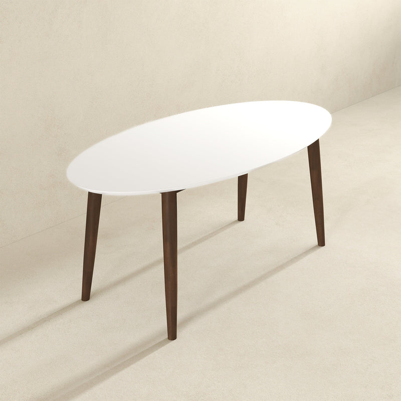 Ada - Mid-Century Modern Style Oval Dining Table - R&R Furniture Gallery (Fountain Valley, CA)