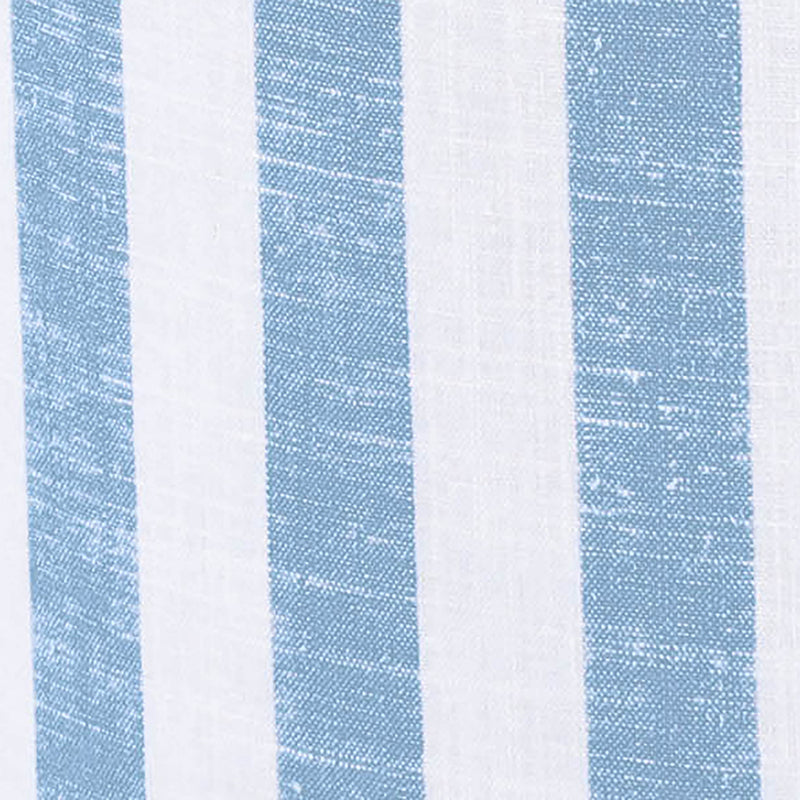 Dex - Striped Linen Ottoman - R&R Furniture Gallery (Fountain Valley, CA)