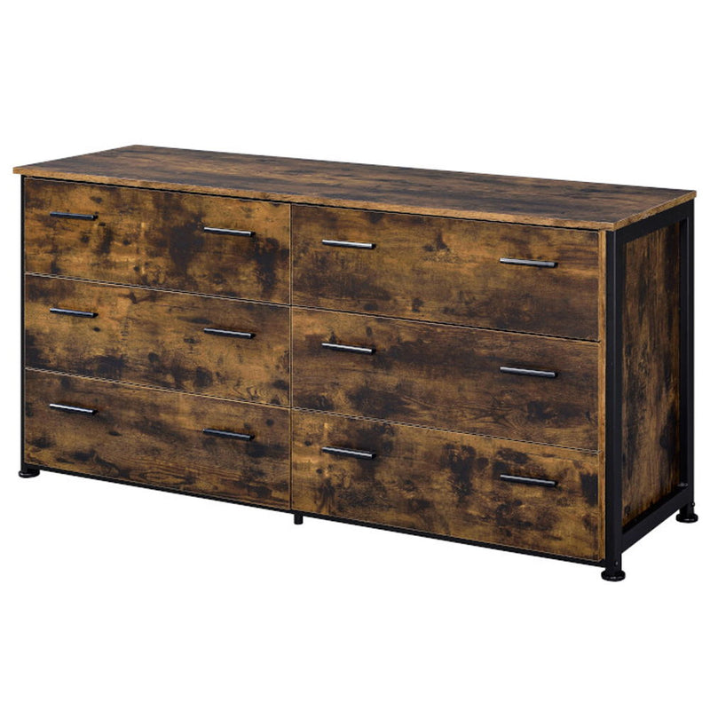 Juvanth - Dresser - Rustic Oak & Black - R&R Furniture Gallery (Fountain Valley, CA)