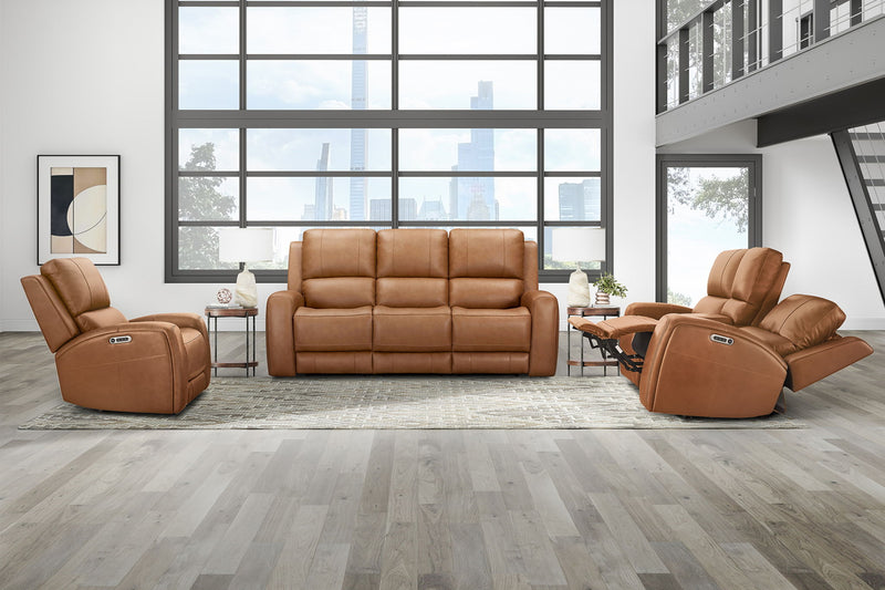 Parker Living Belmont zero gravity power reclining 3-piece living room set with plush cushions and sleek design.