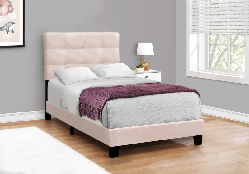Bed, Upholstered, Frame Only, Transitional - R&R Furniture Gallery (Fountain Valley, CA)