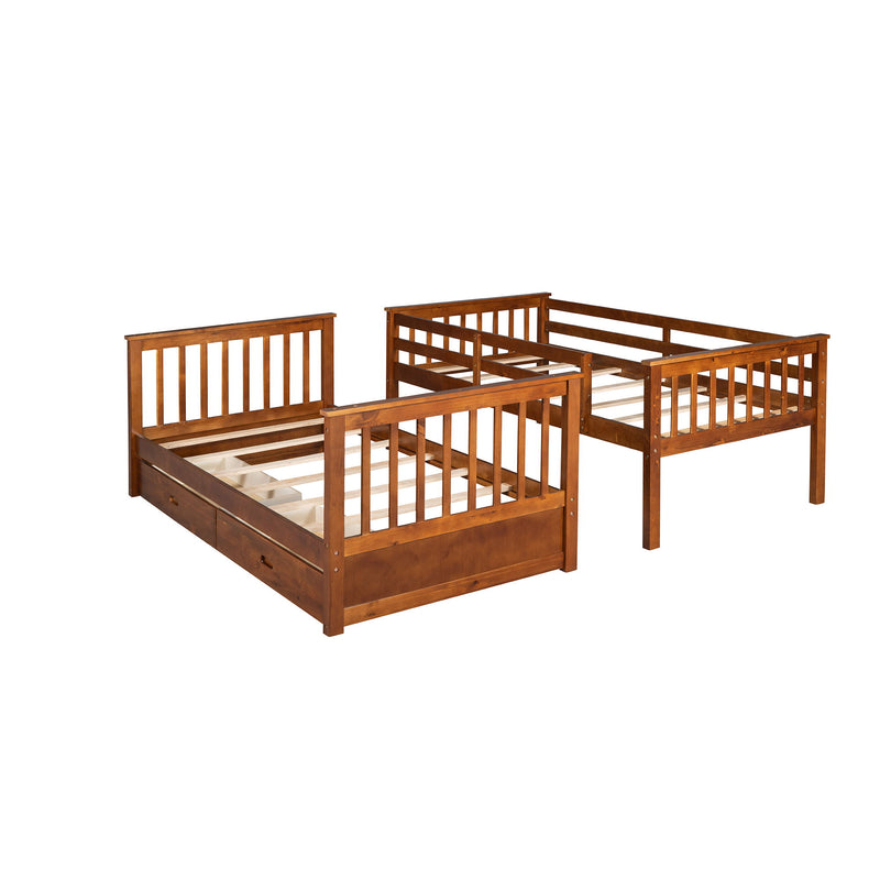 Bunk Bed With Ladders And 2 Storage Drawers - R&R Furniture Gallery (Fountain Valley, CA)