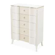 La Marisia - 5-Drawer Chest - Creamy Pearl - R&R Furniture Gallery (Fountain Valley, CA)