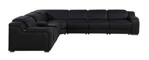 1116 - 7-Piece L-Shaped Sectional Sofa In With 4 Power Recliners & Power Headrests