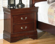 Alisdair - Two Drawer Night Stand - Reddish Brown - R&R Furniture Gallery (Fountain Valley, CA)