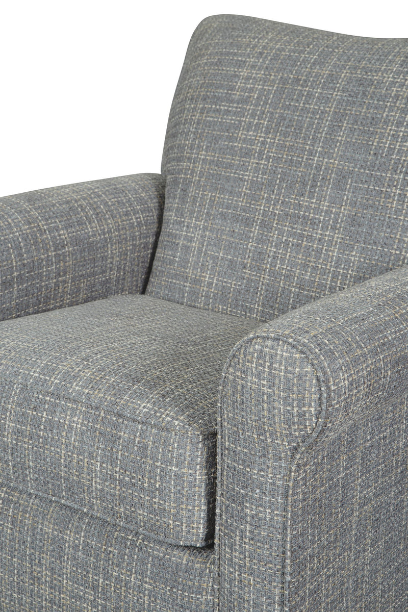 Renley - Swivel Glider Accent Chair - Ash - R&R Furniture Gallery (Fountain Valley, CA)
