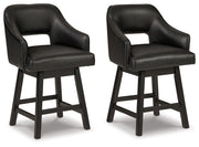 Tallenger - Upholstered Swivel Barstool (Set of 2) - R&R Furniture Gallery (Fountain Valley, CA)