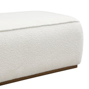 Grainy Footstool For Home - Beige - R&R Furniture Gallery (Fountain Valley, CA)